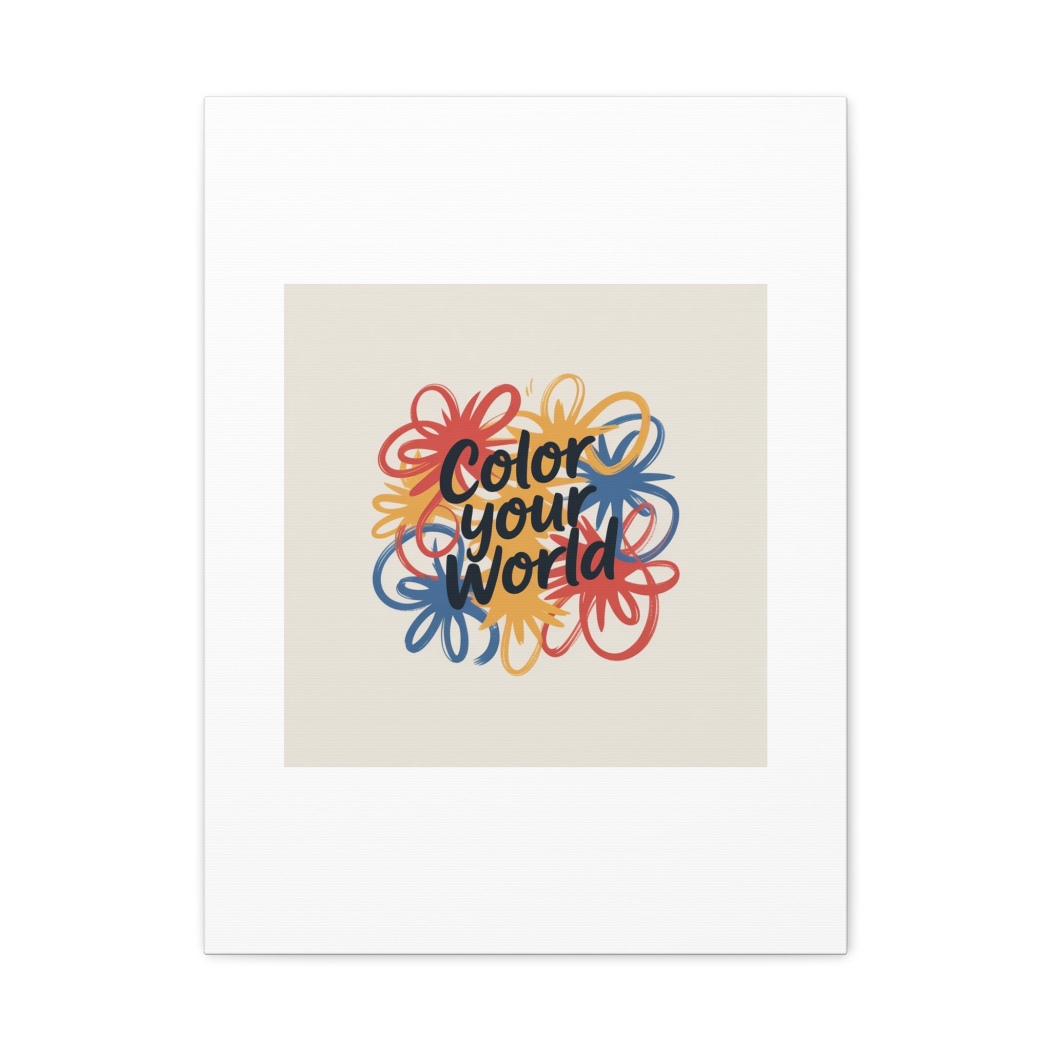 Canvas Art – “Color Your World” Floral Wall Art