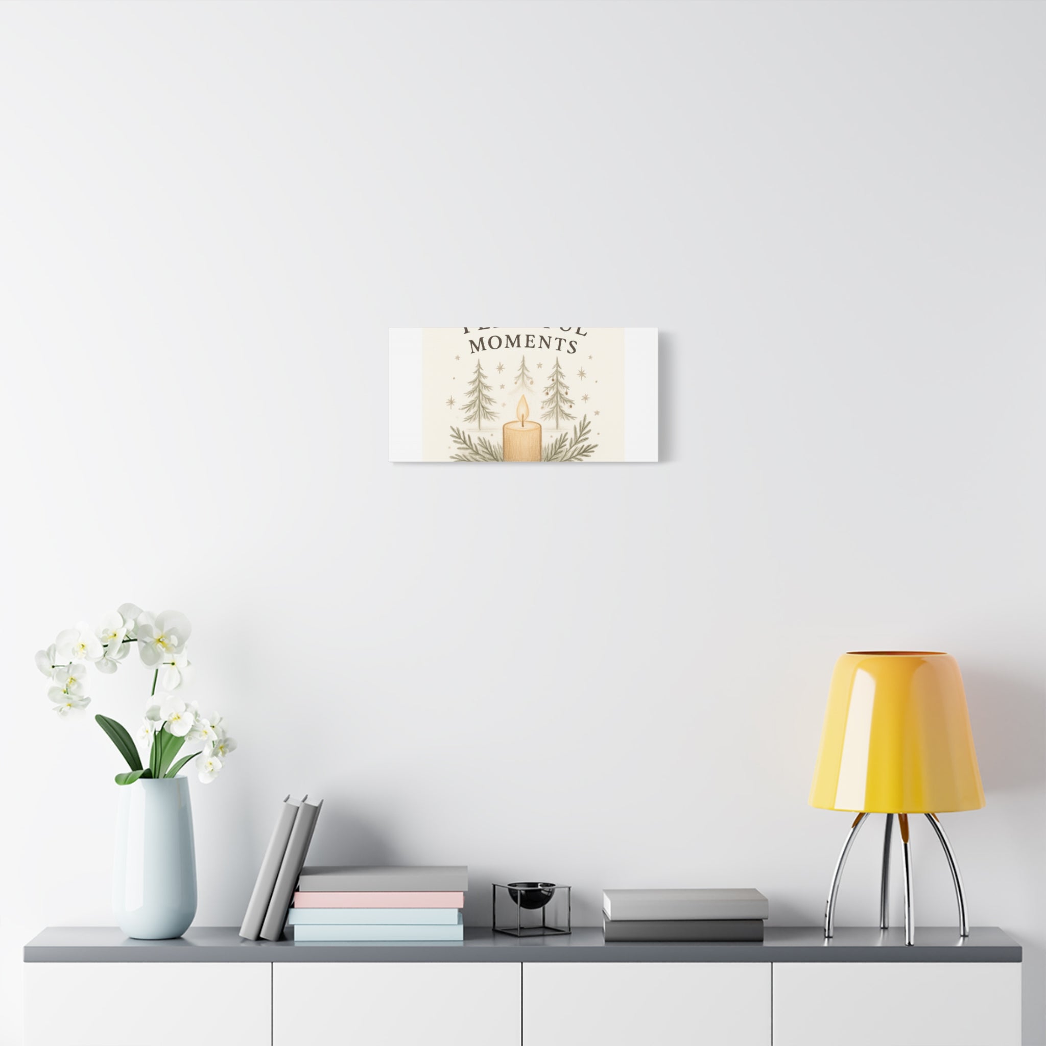 Peaceful Moments Candle Canvas — Matte Stretched Wall Art