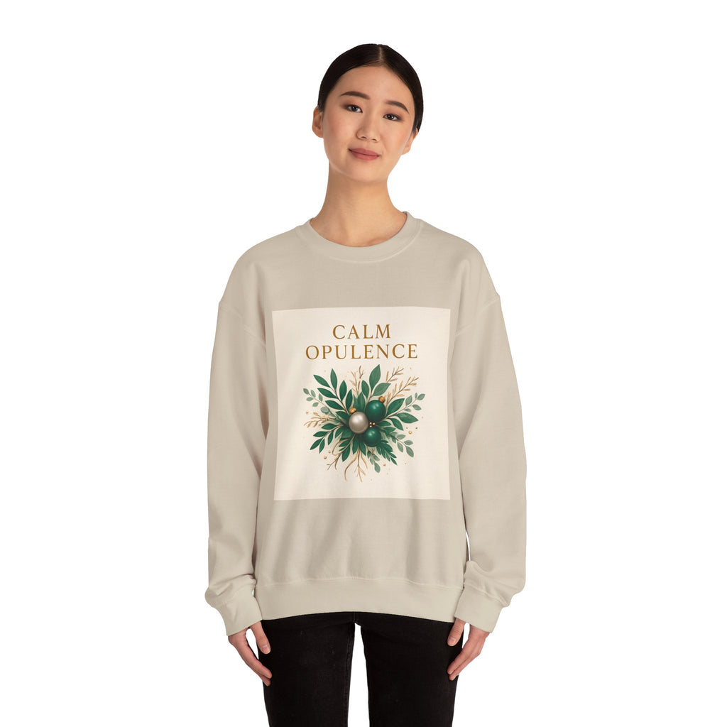 Calm Opulence Sweatshirt — Botanical Holiday Crewneck