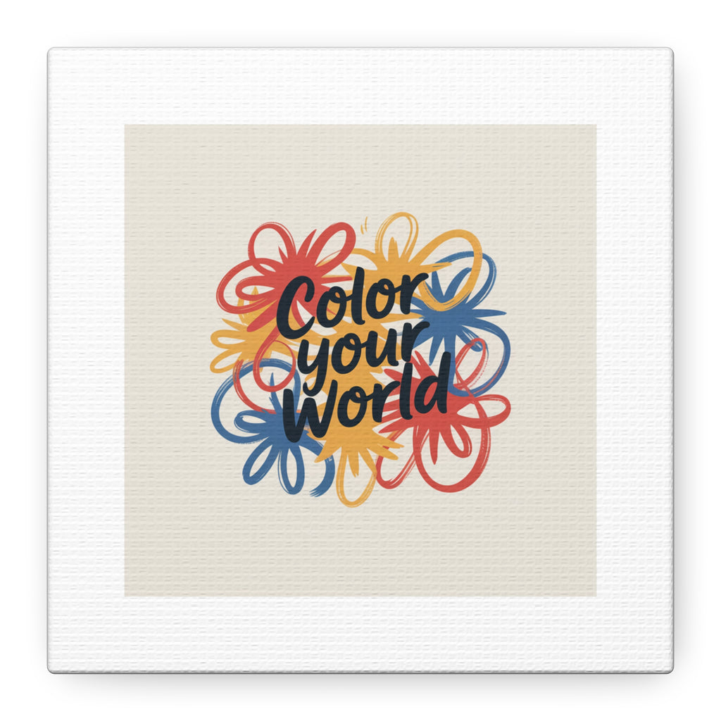 Canvas Art – “Color Your World” Floral Wall Art