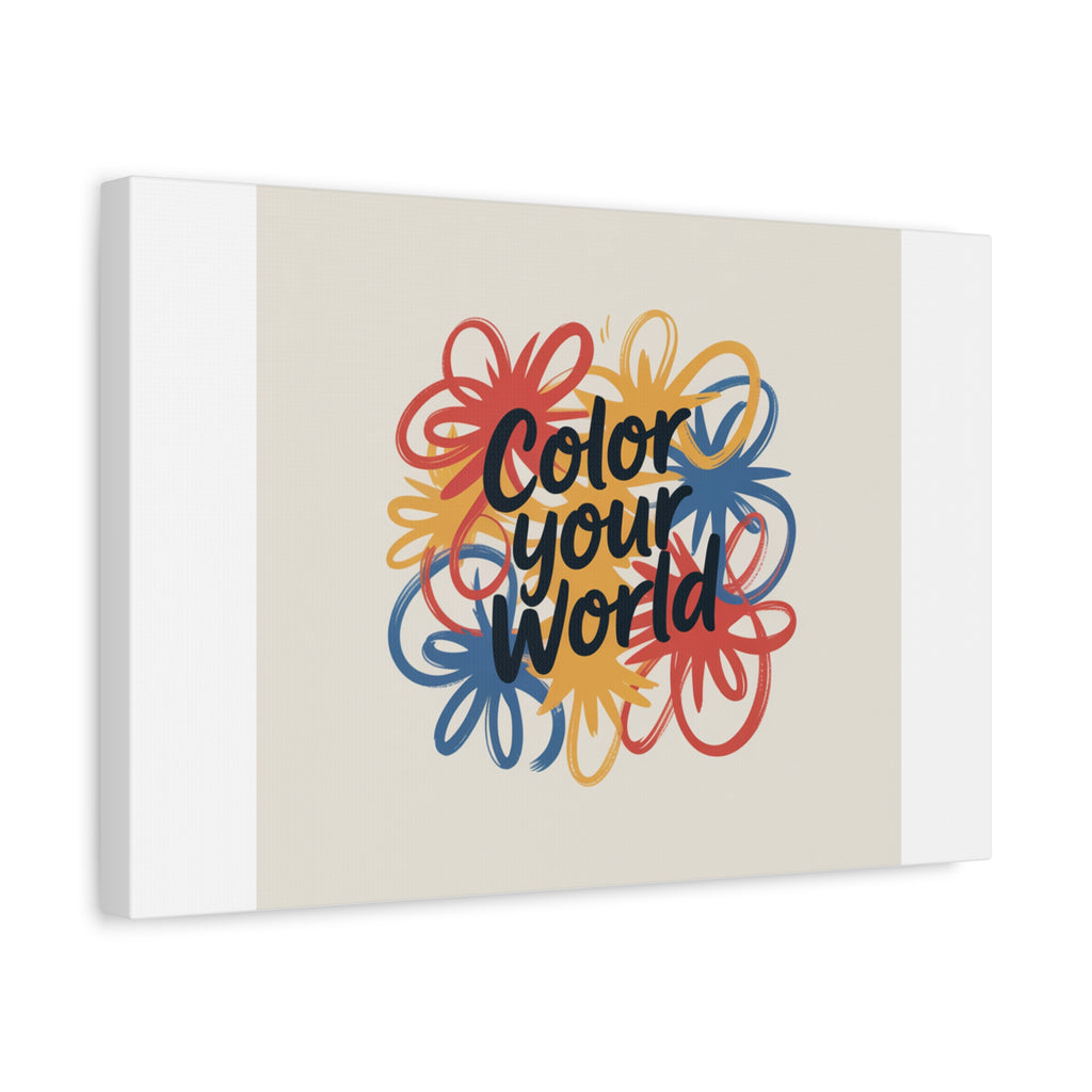 Canvas Art – “Color Your World” Floral Wall Art