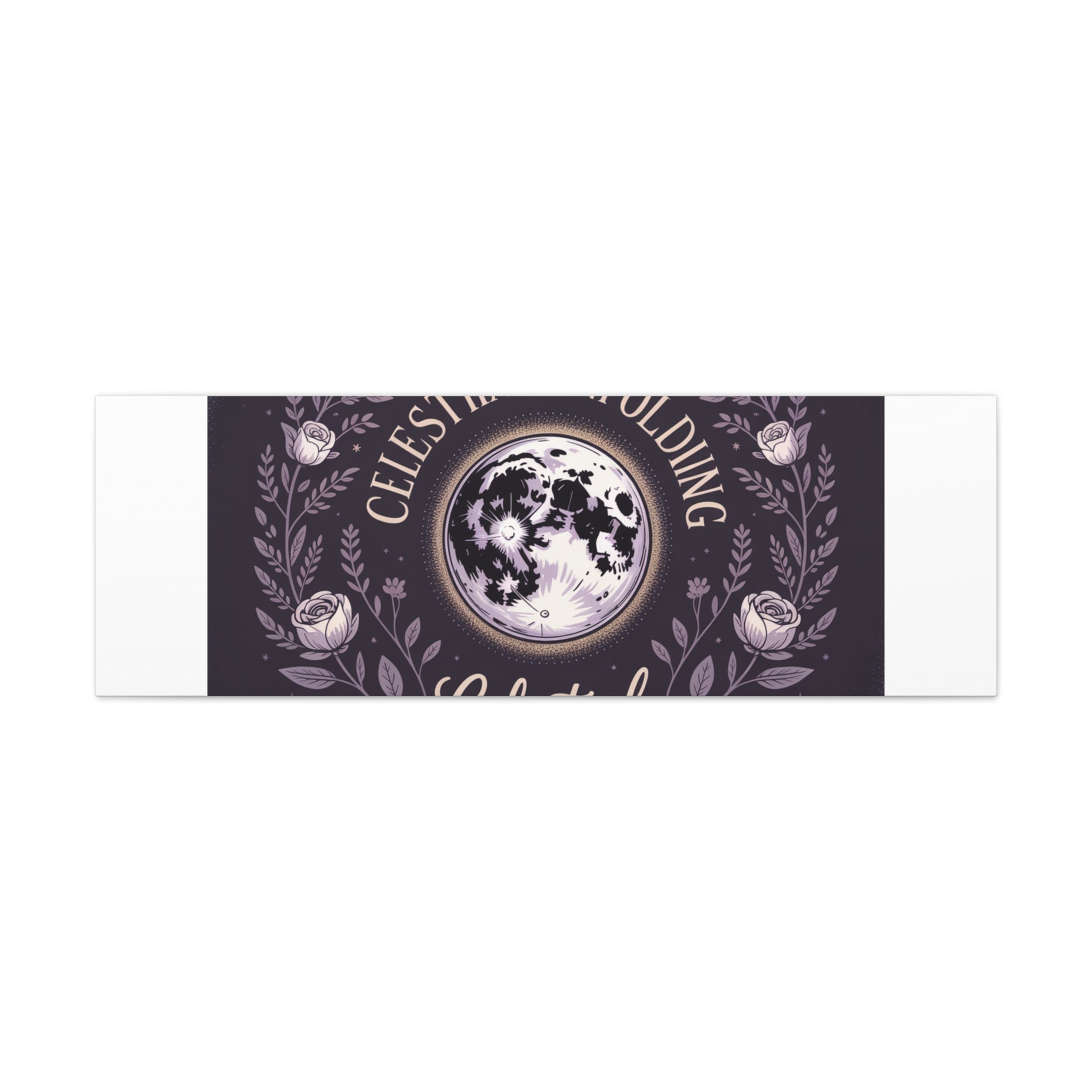 Celestial Unfolding Moon Art Canvas