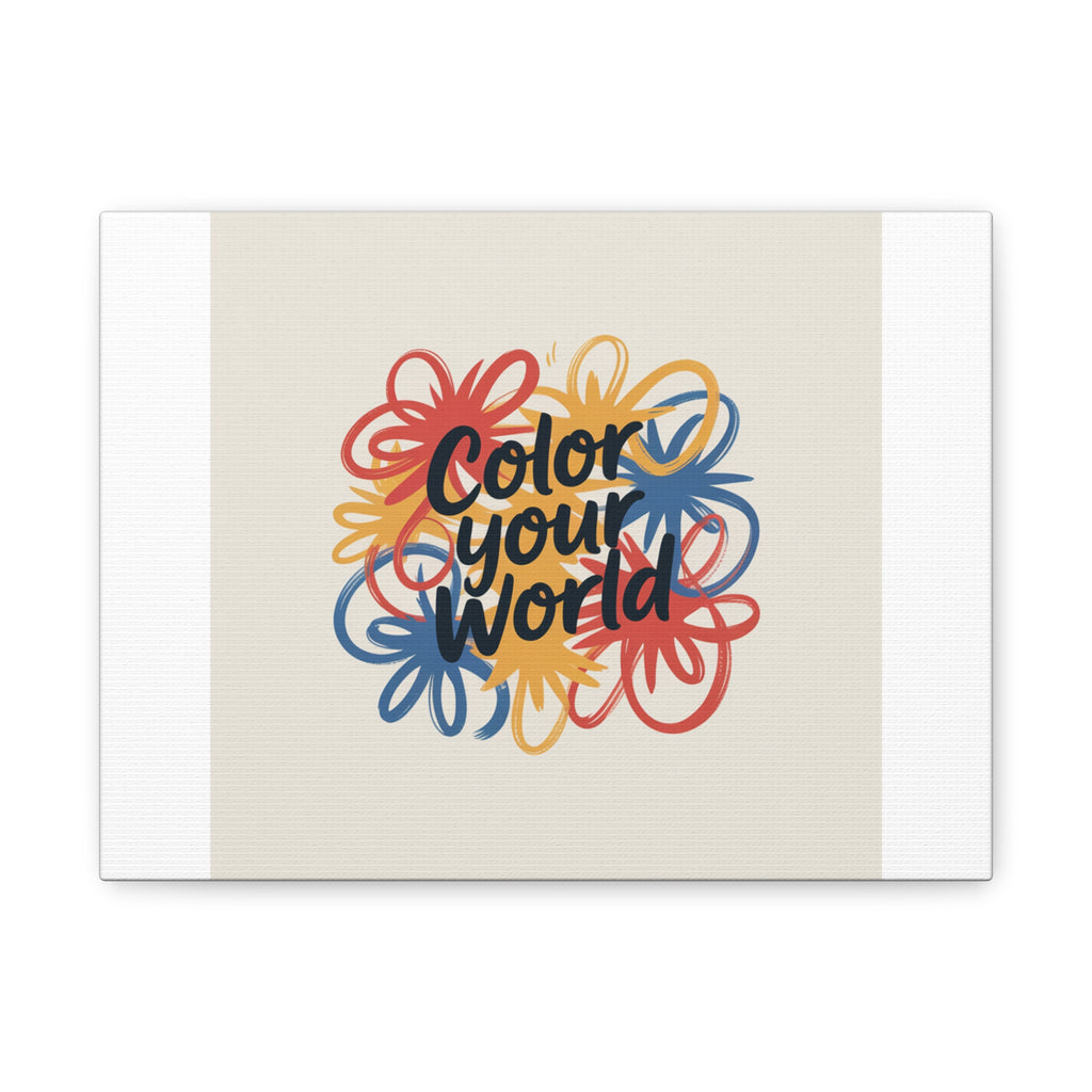 Canvas Art – “Color Your World” Floral Wall Art