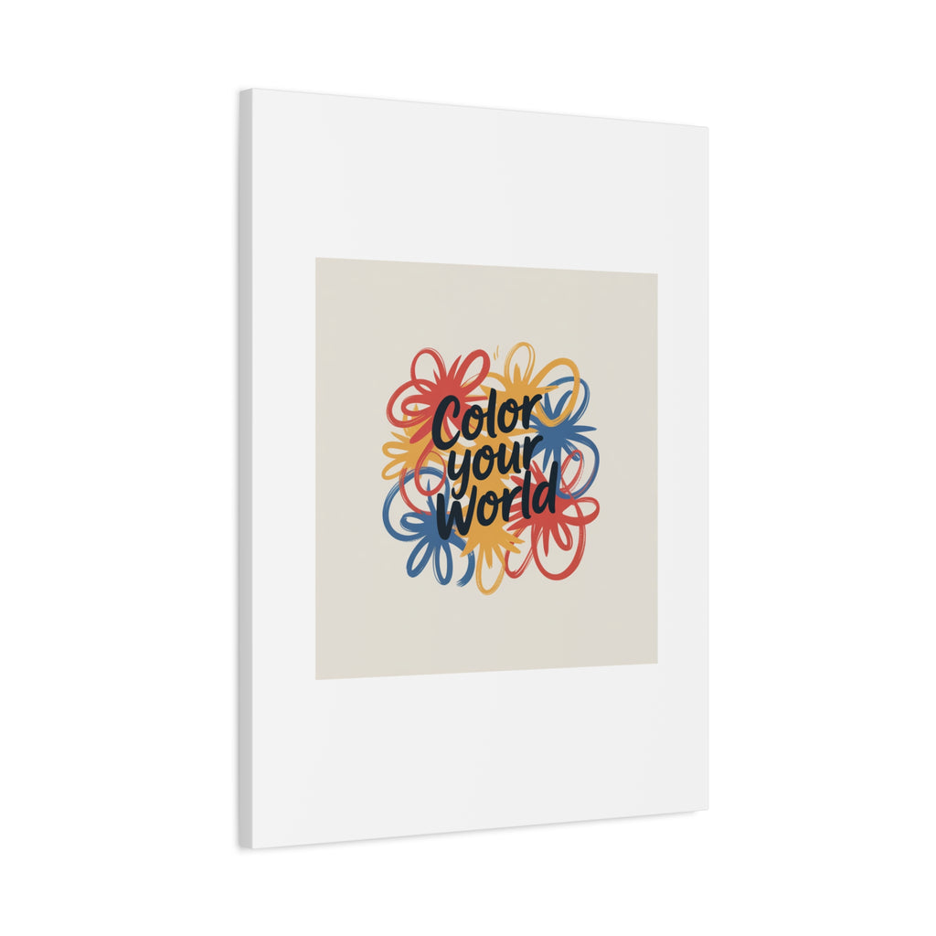 Canvas Art – “Color Your World” Floral Wall Art