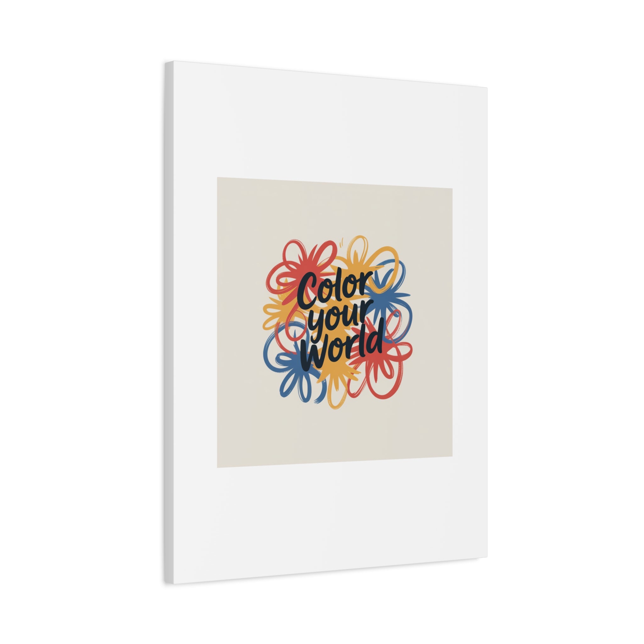 Canvas Art – “Color Your World” Floral Wall Art