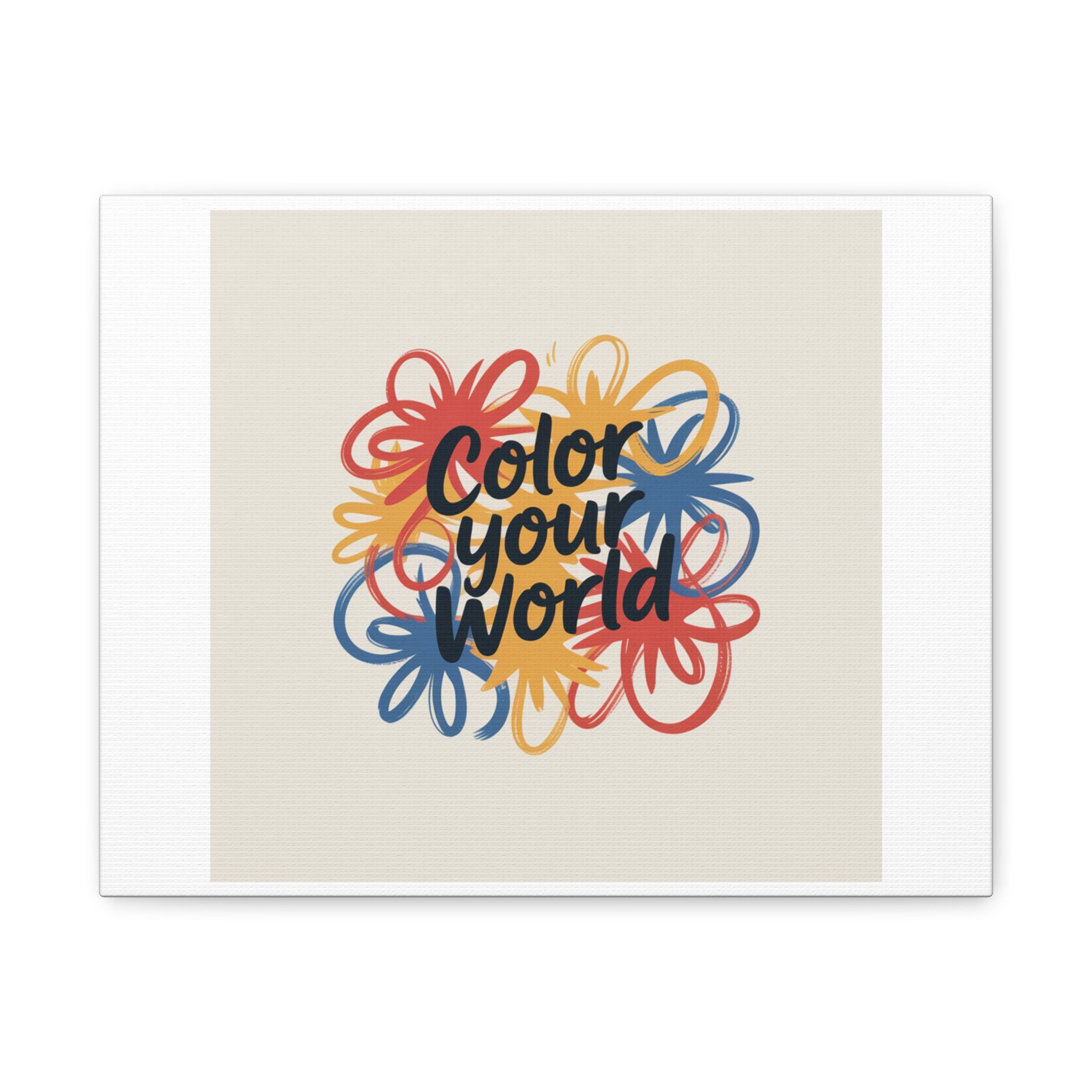 Canvas Art – “Color Your World” Floral Wall Art