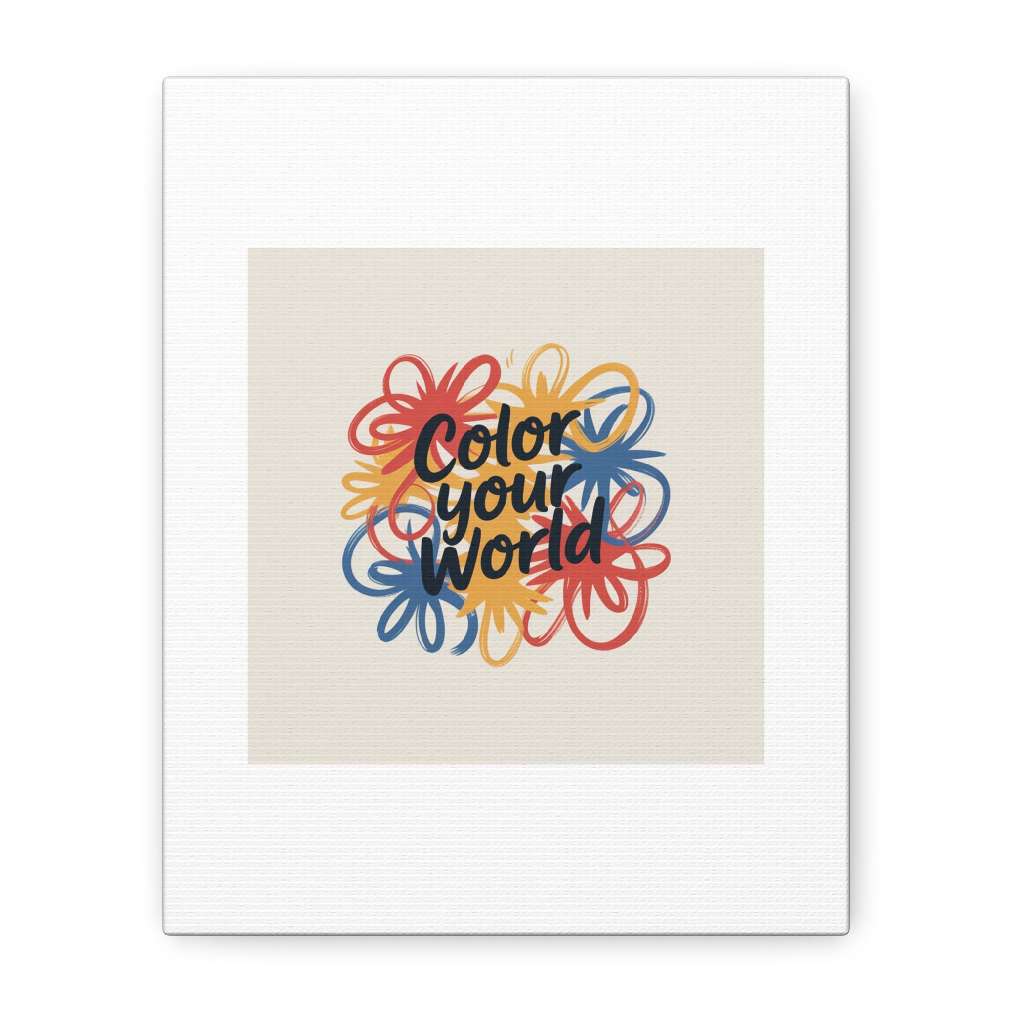 Canvas Art – “Color Your World” Floral Wall Art