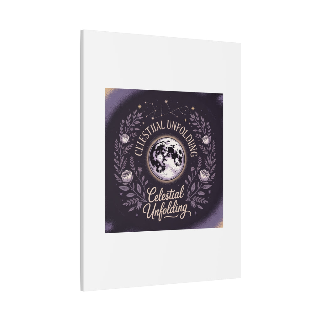 Celestial Unfolding Moon Art Canvas