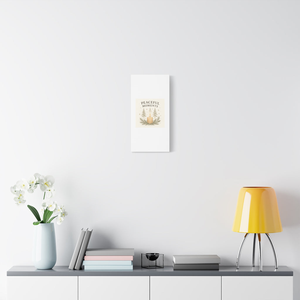 Peaceful Moments Candle Canvas — Matte Stretched Wall Art