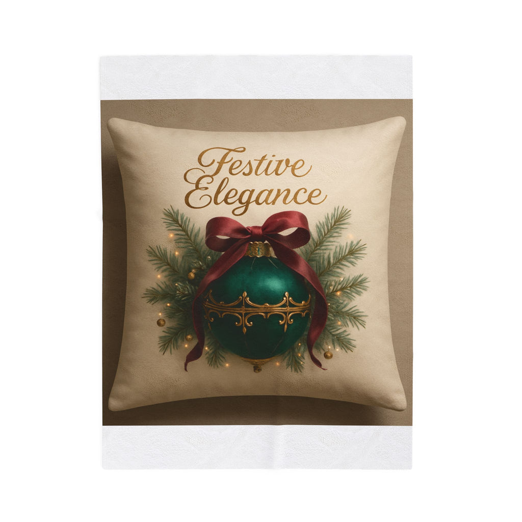 Festive Elegance Christmas Plush Blanket
