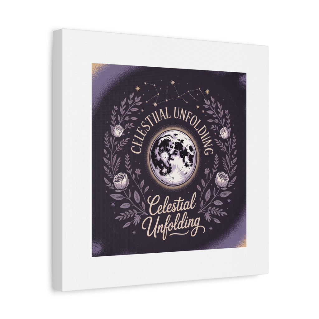 Celestial Unfolding Moon Art Canvas