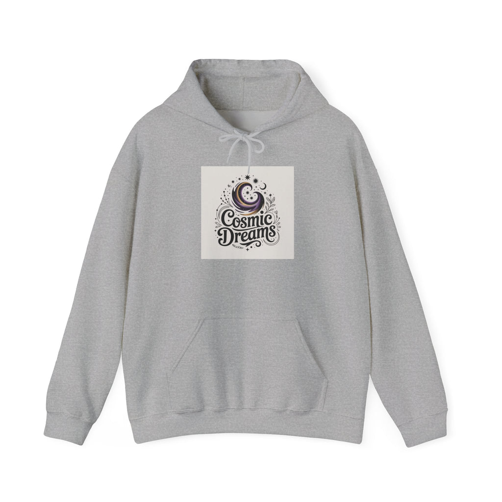 Cosmic Dreams Hoodie – Retro Moon & Stars Graphic Sweatshirt