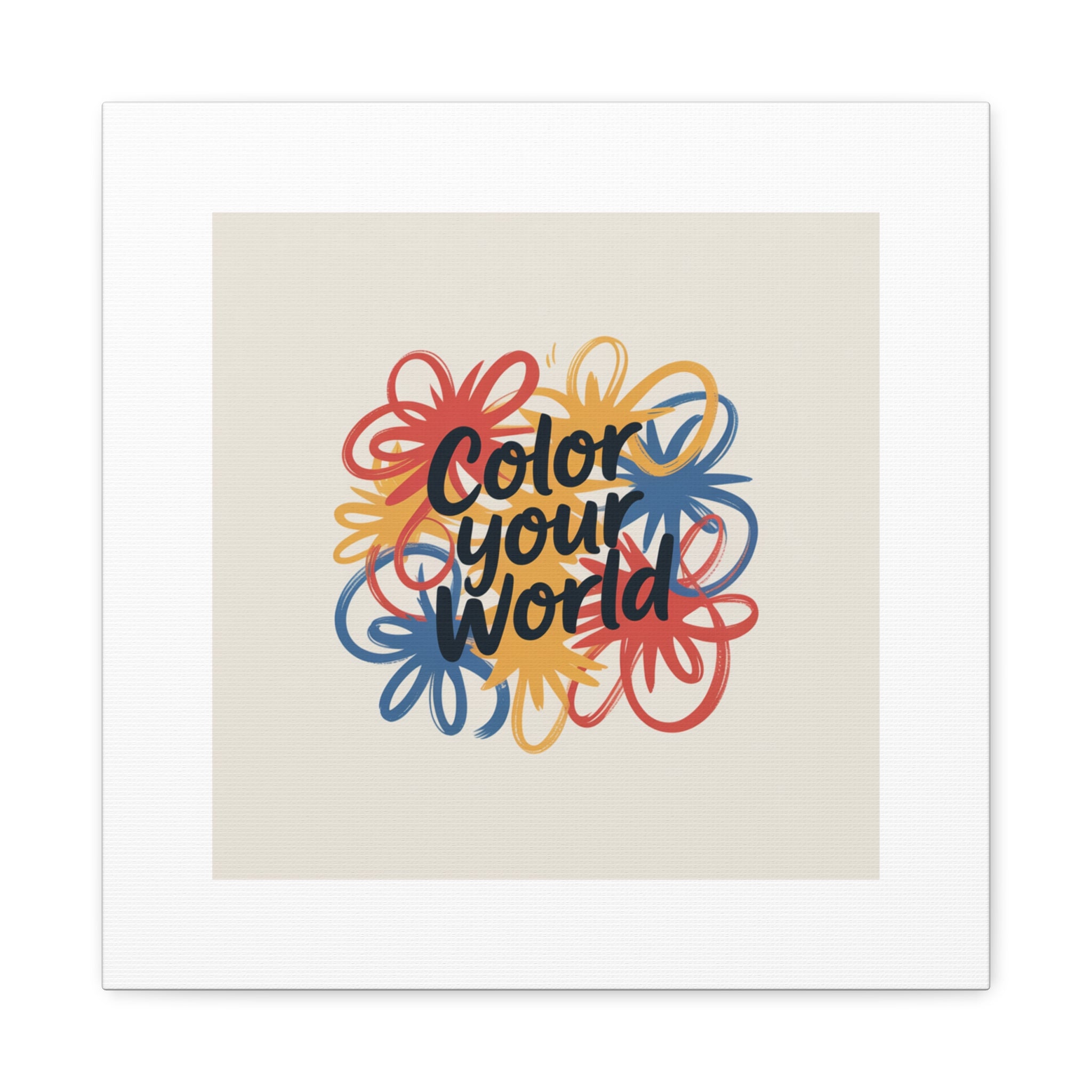 Canvas Art – “Color Your World” Floral Wall Art