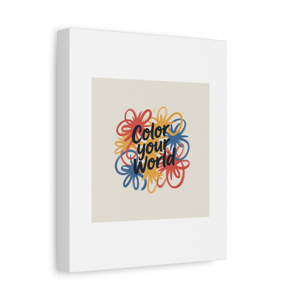 Canvas Art – “Color Your World” Floral Wall Art
