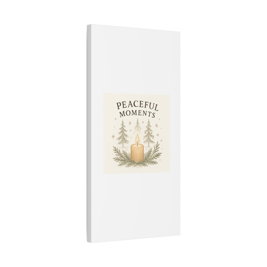 Peaceful Moments Candle Canvas — Matte Stretched Wall Art