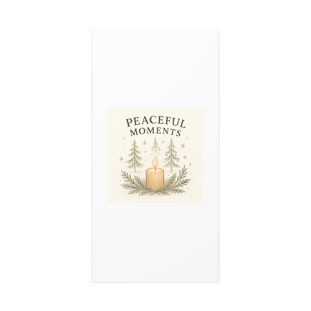 Peaceful Moments Candle Canvas — Matte Stretched Wall Art