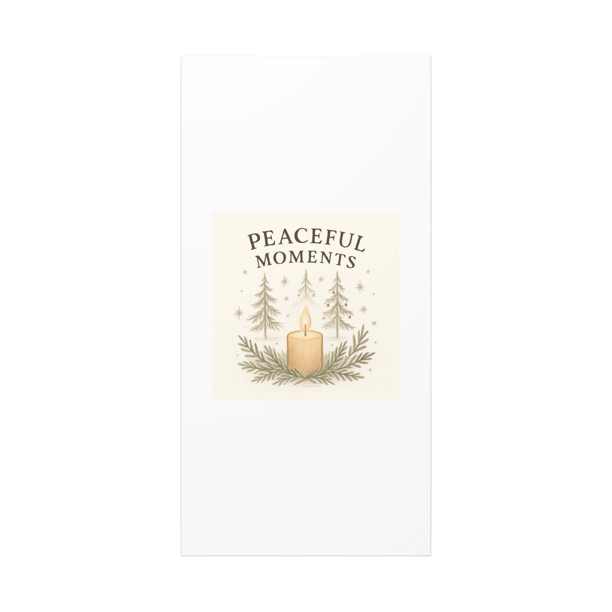 Peaceful Moments Candle Canvas — Matte Stretched Wall Art