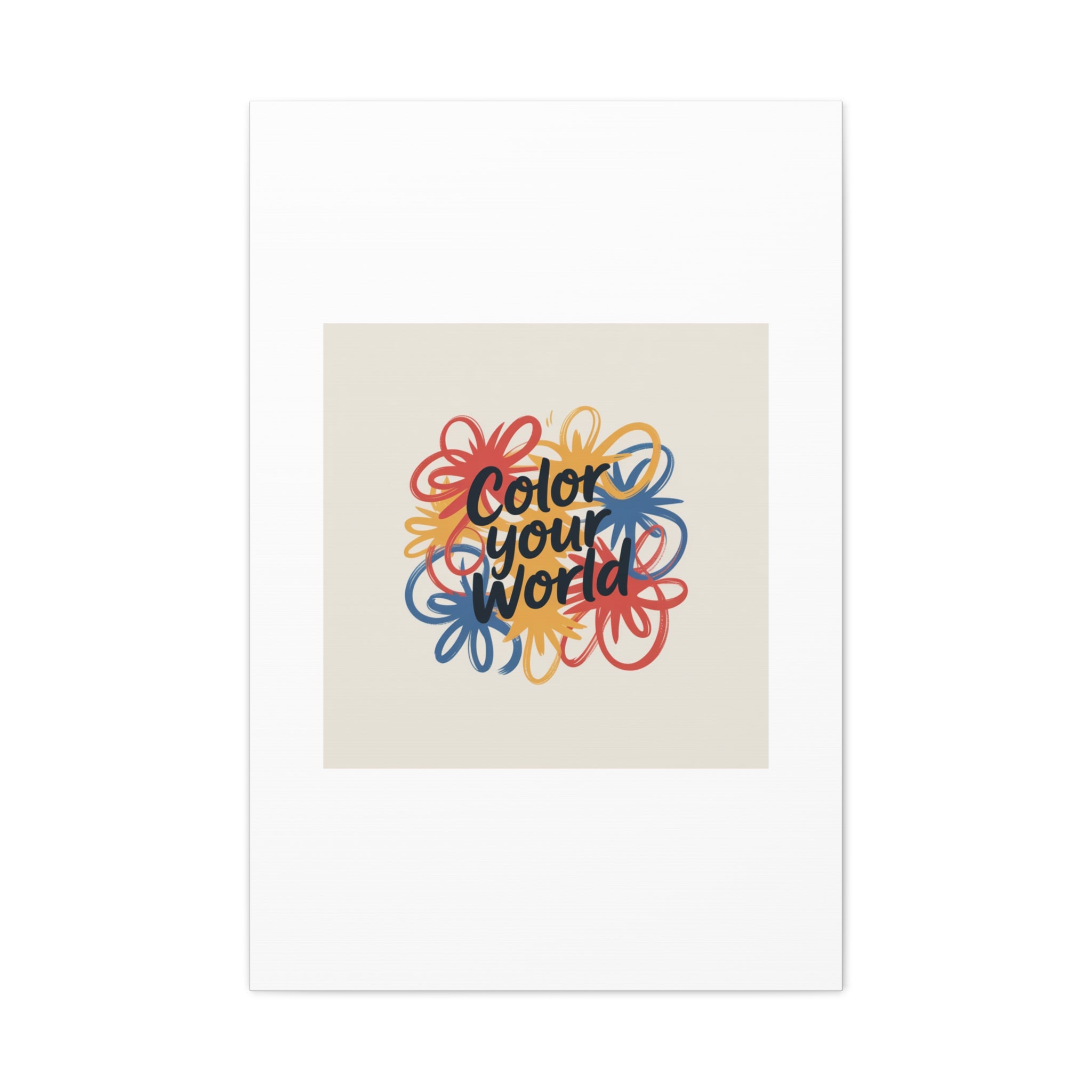 Canvas Art – “Color Your World” Floral Wall Art