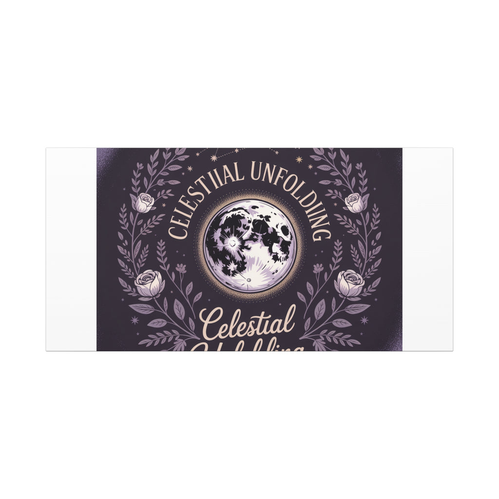 Celestial Unfolding Moon Art Canvas