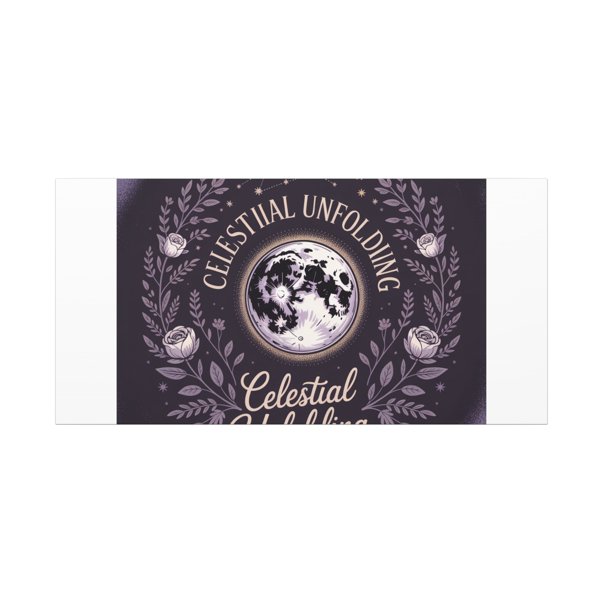 Celestial Unfolding Moon Art Canvas
