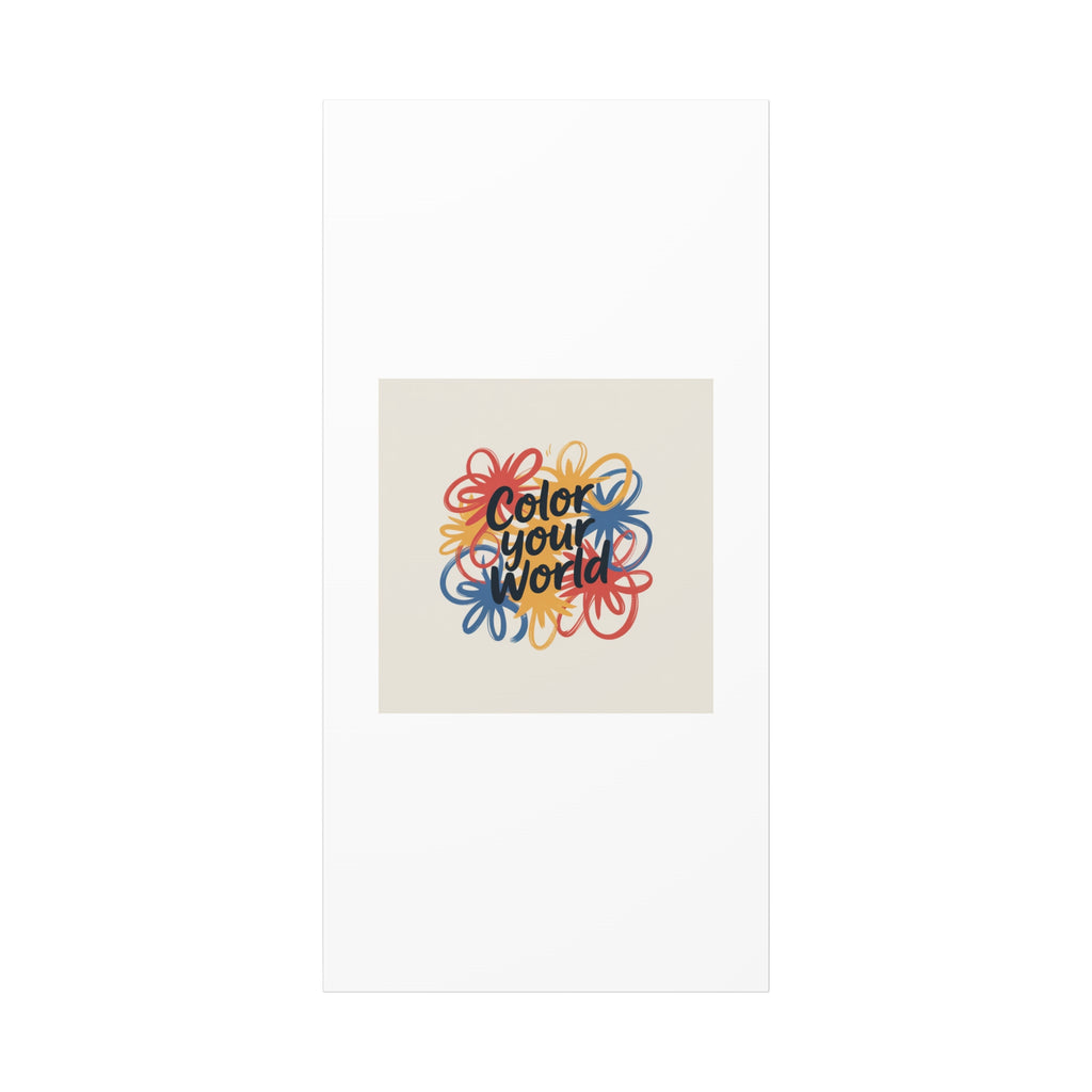 Canvas Art – “Color Your World” Floral Wall Art