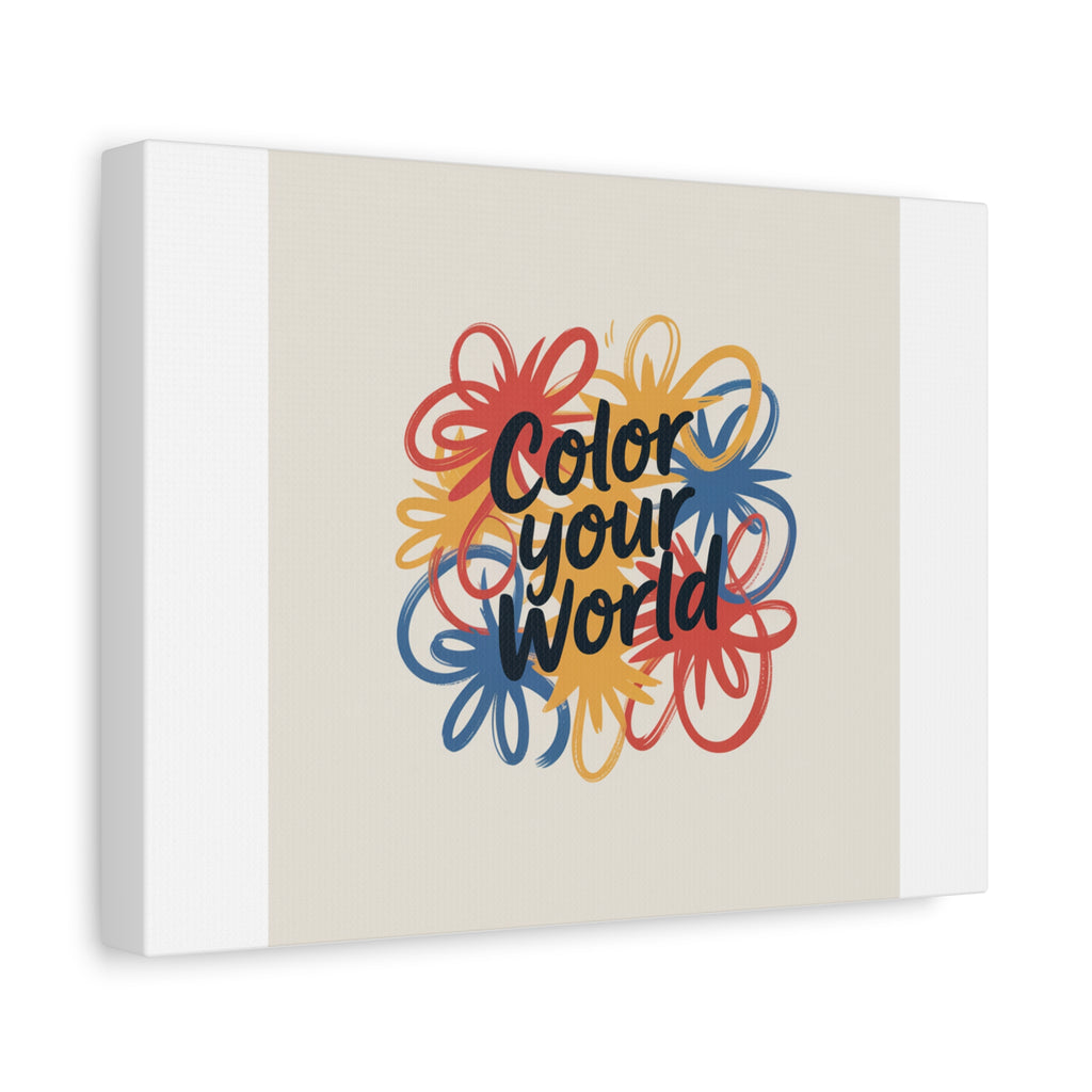 Canvas Art – “Color Your World” Floral Wall Art