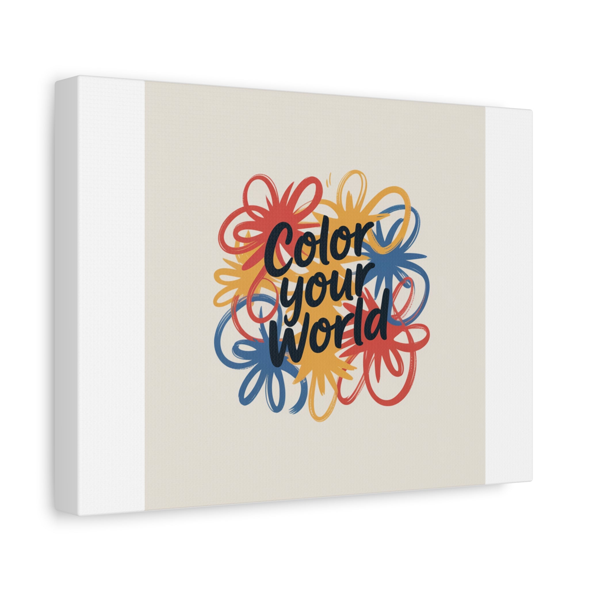Canvas Art – “Color Your World” Floral Wall Art