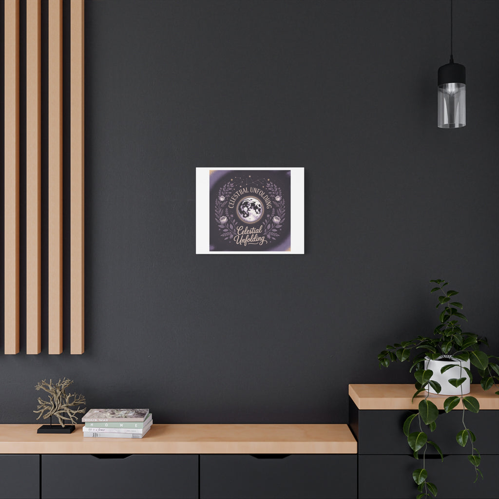 Celestial Unfolding Moon Art Canvas