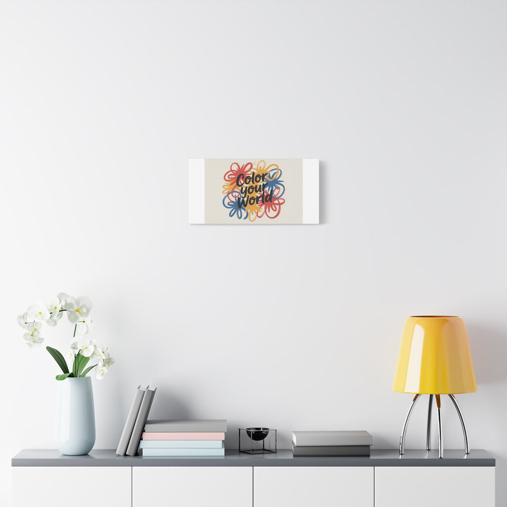 Canvas Art – “Color Your World” Floral Wall Art