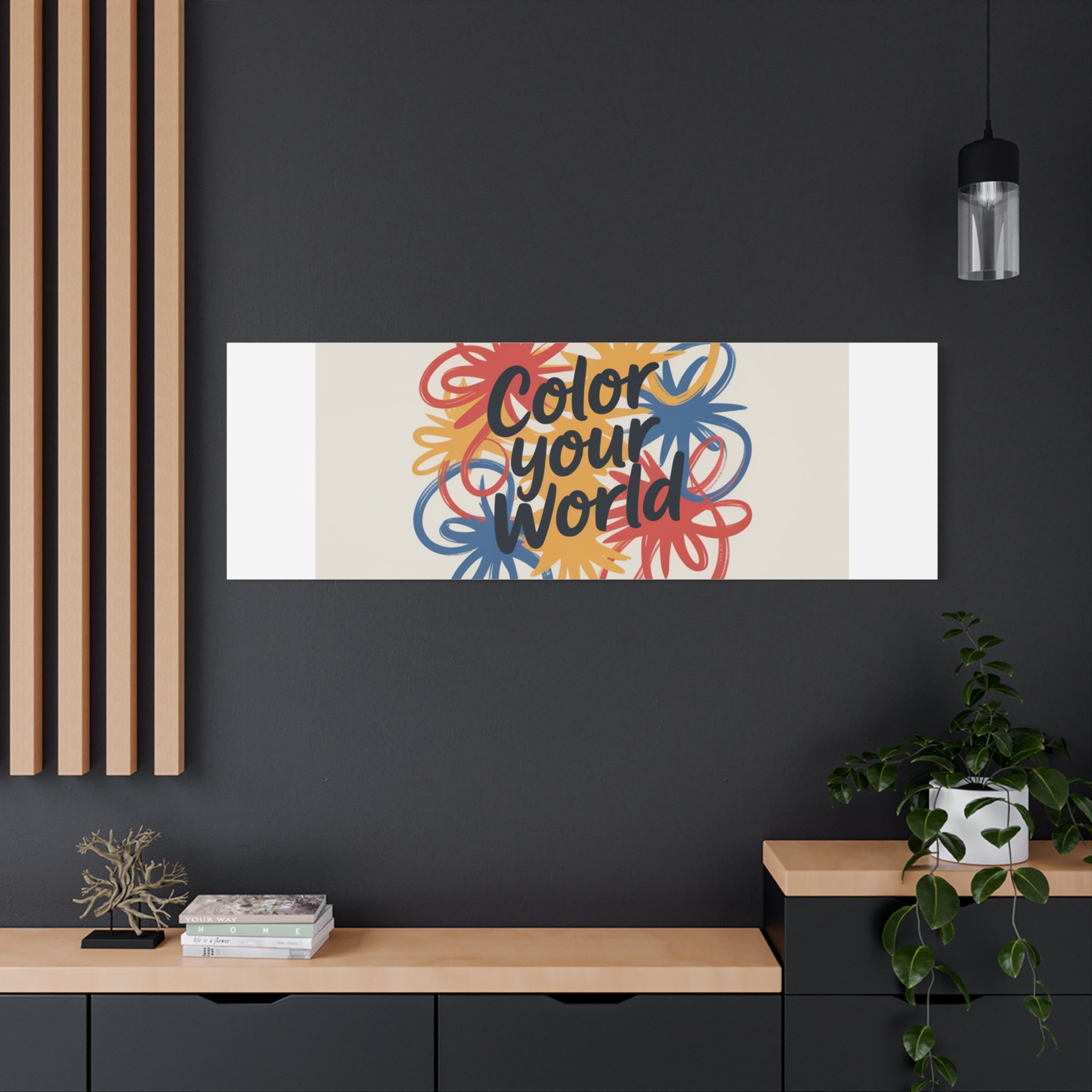 Canvas Art – “Color Your World” Floral Wall Art