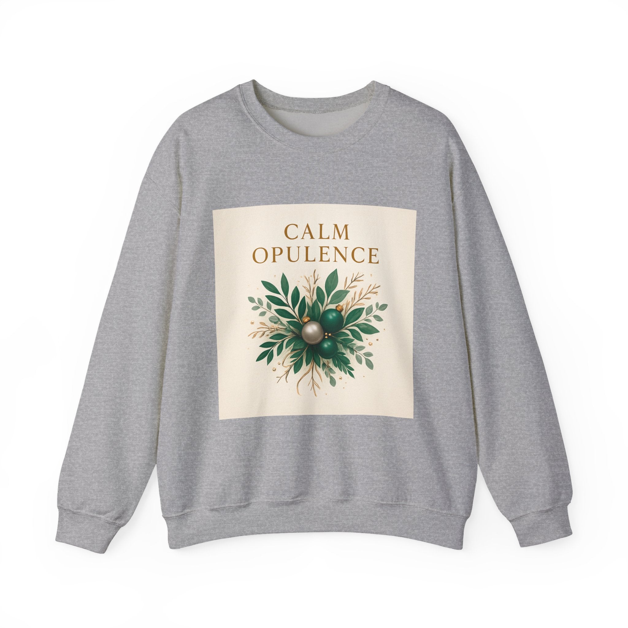 Calm Opulence Sweatshirt — Botanical Holiday Crewneck
