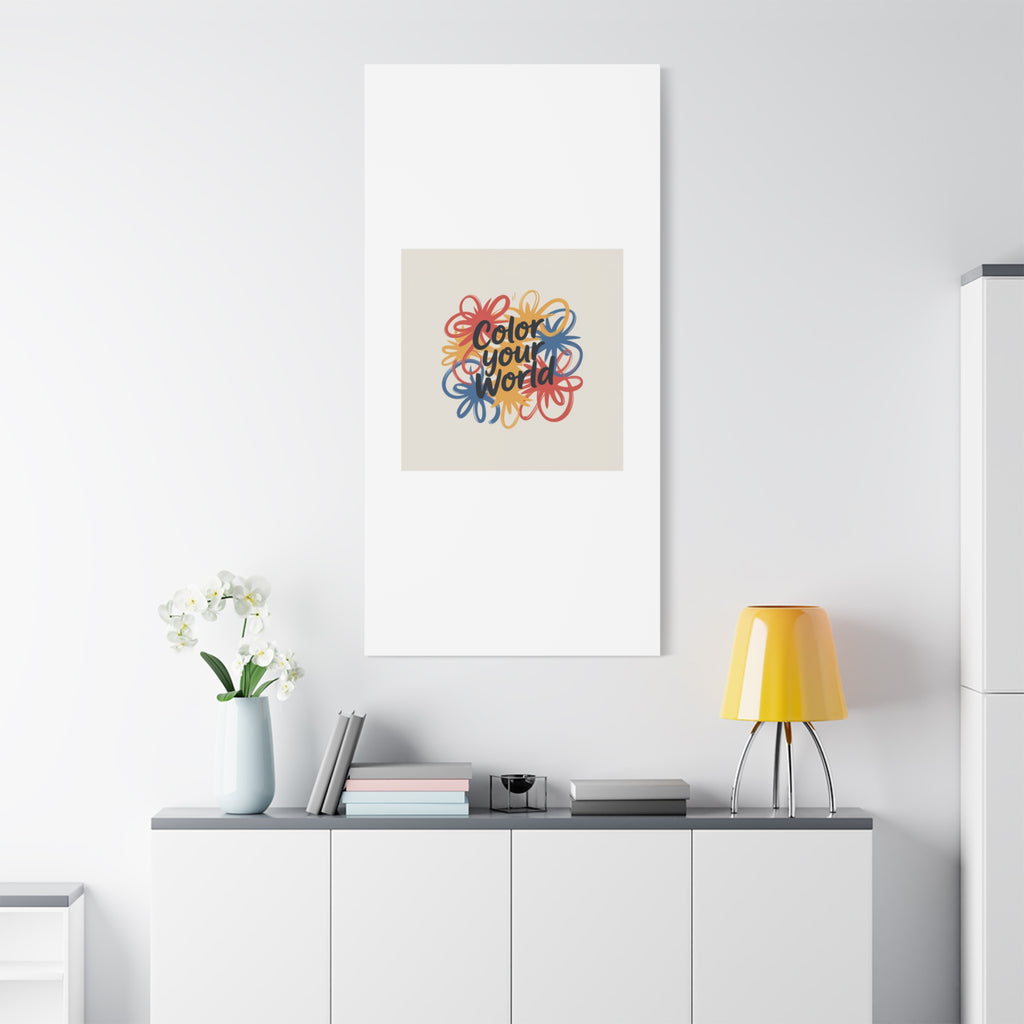 Canvas Art – “Color Your World” Floral Wall Art