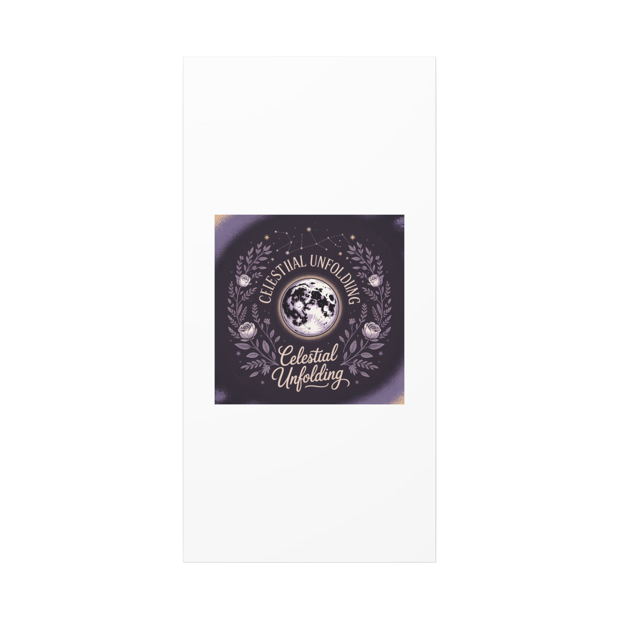 Celestial Unfolding Moon Art Canvas