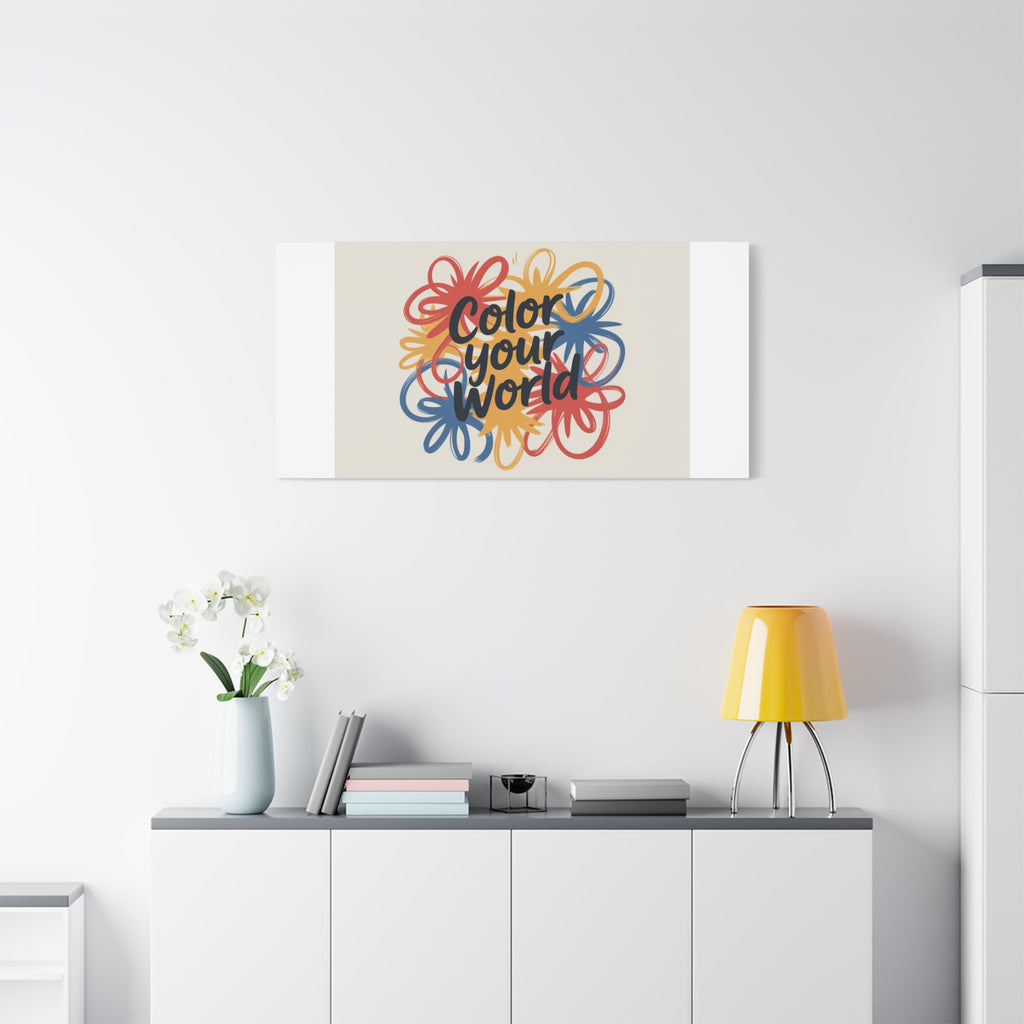 Canvas Art – “Color Your World” Floral Wall Art