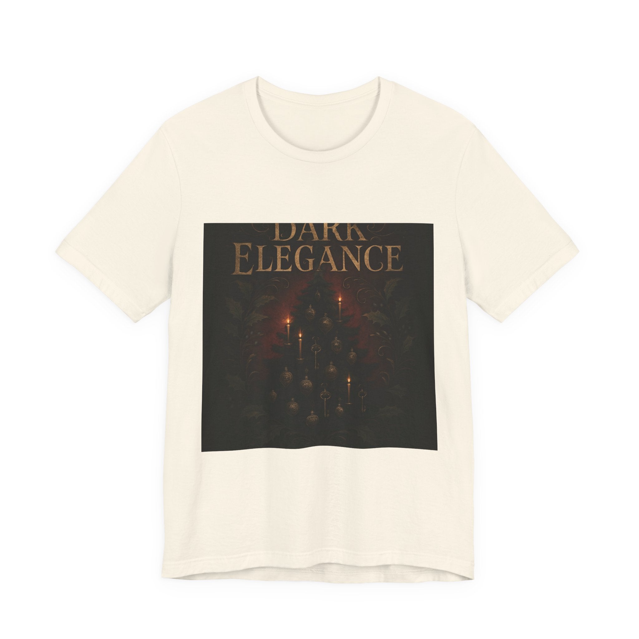 Dark Elegance Tee - Gothic Candlelight Graphic Shirt