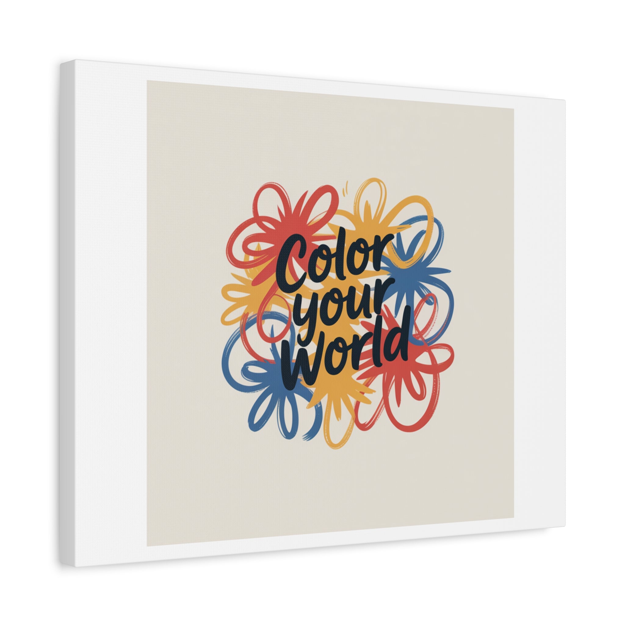Canvas Art – “Color Your World” Floral Wall Art