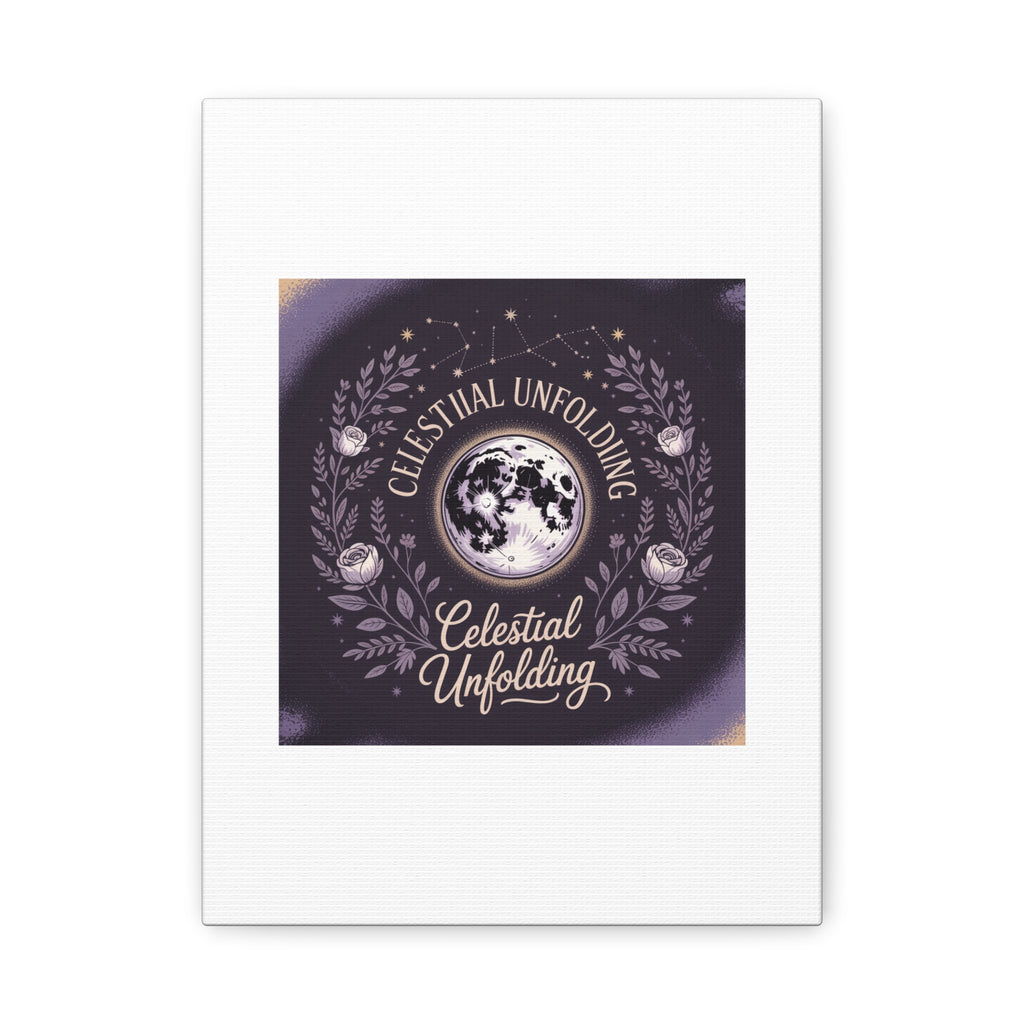 Celestial Unfolding Moon Art Canvas