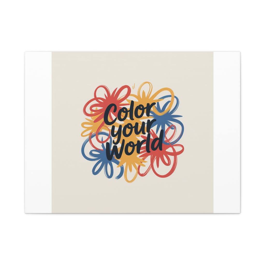 Canvas Art – “Color Your World” Floral Wall Art