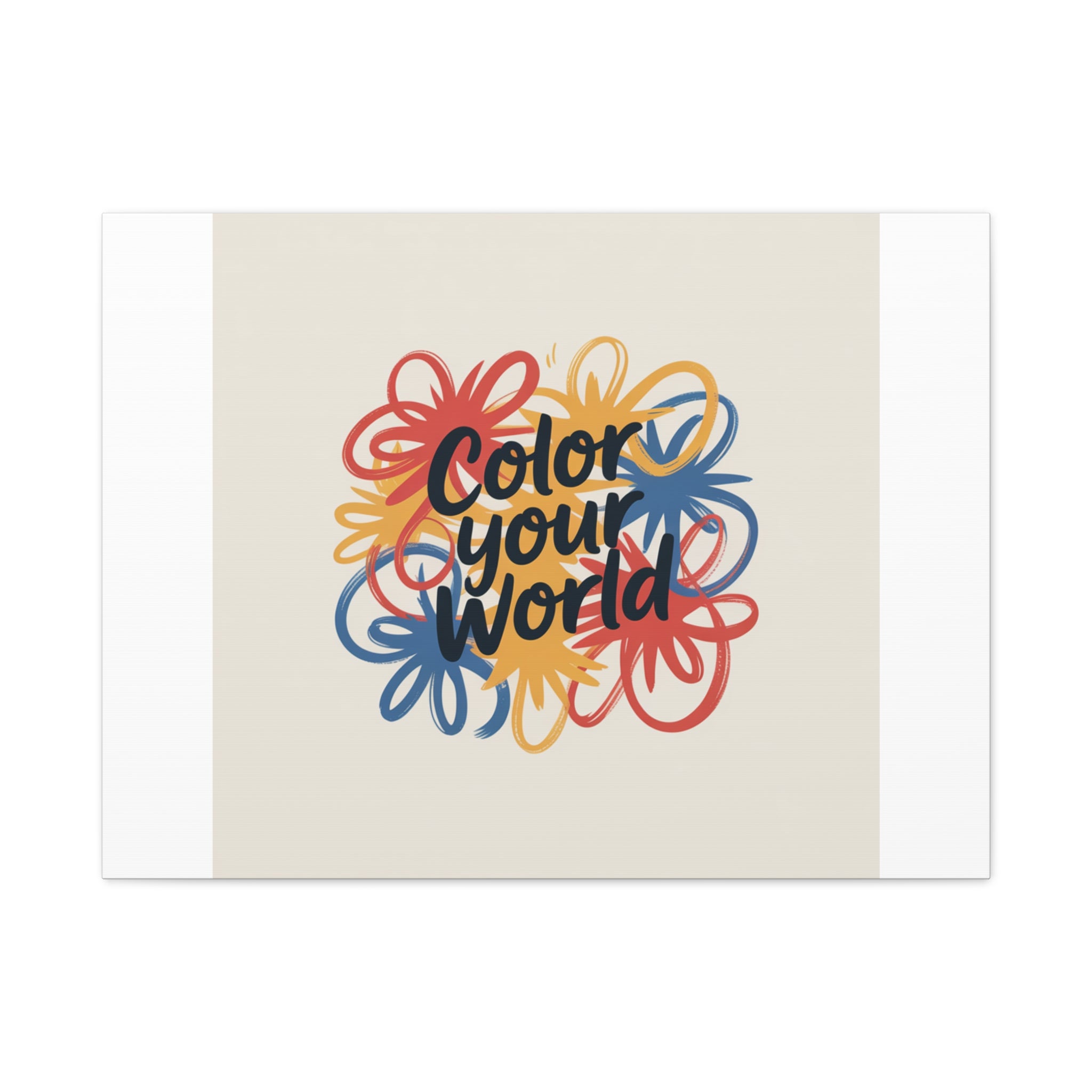 Canvas Art – “Color Your World” Floral Wall Art