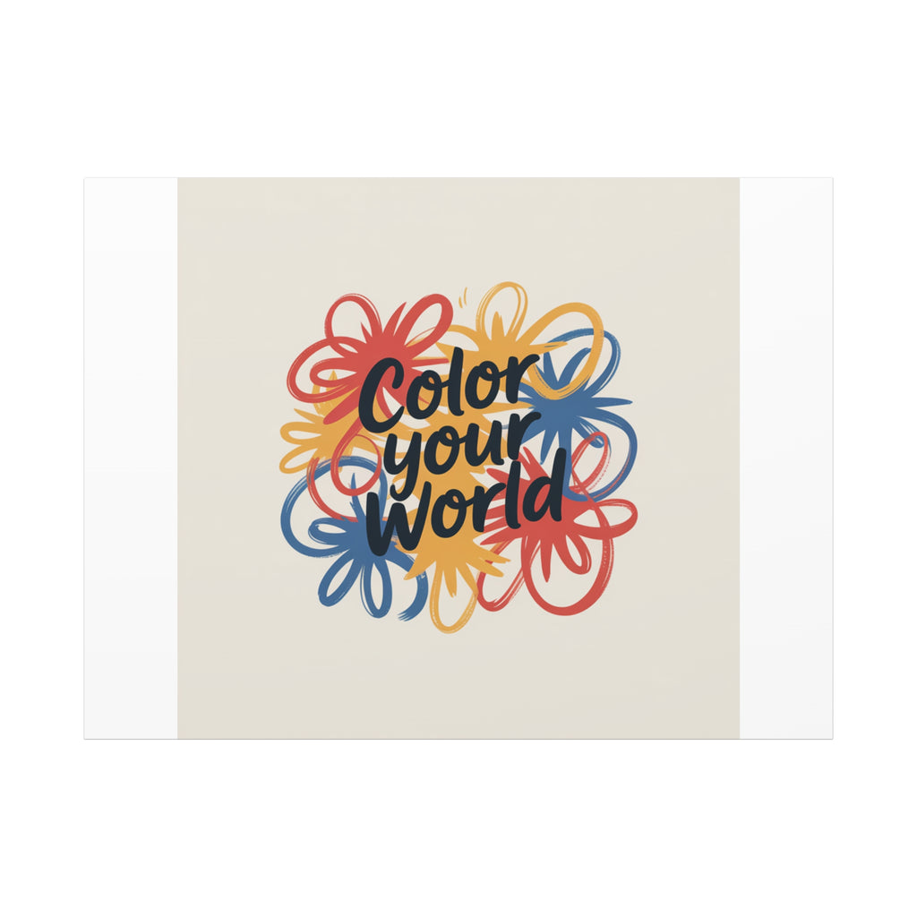 Canvas Art – “Color Your World” Floral Wall Art