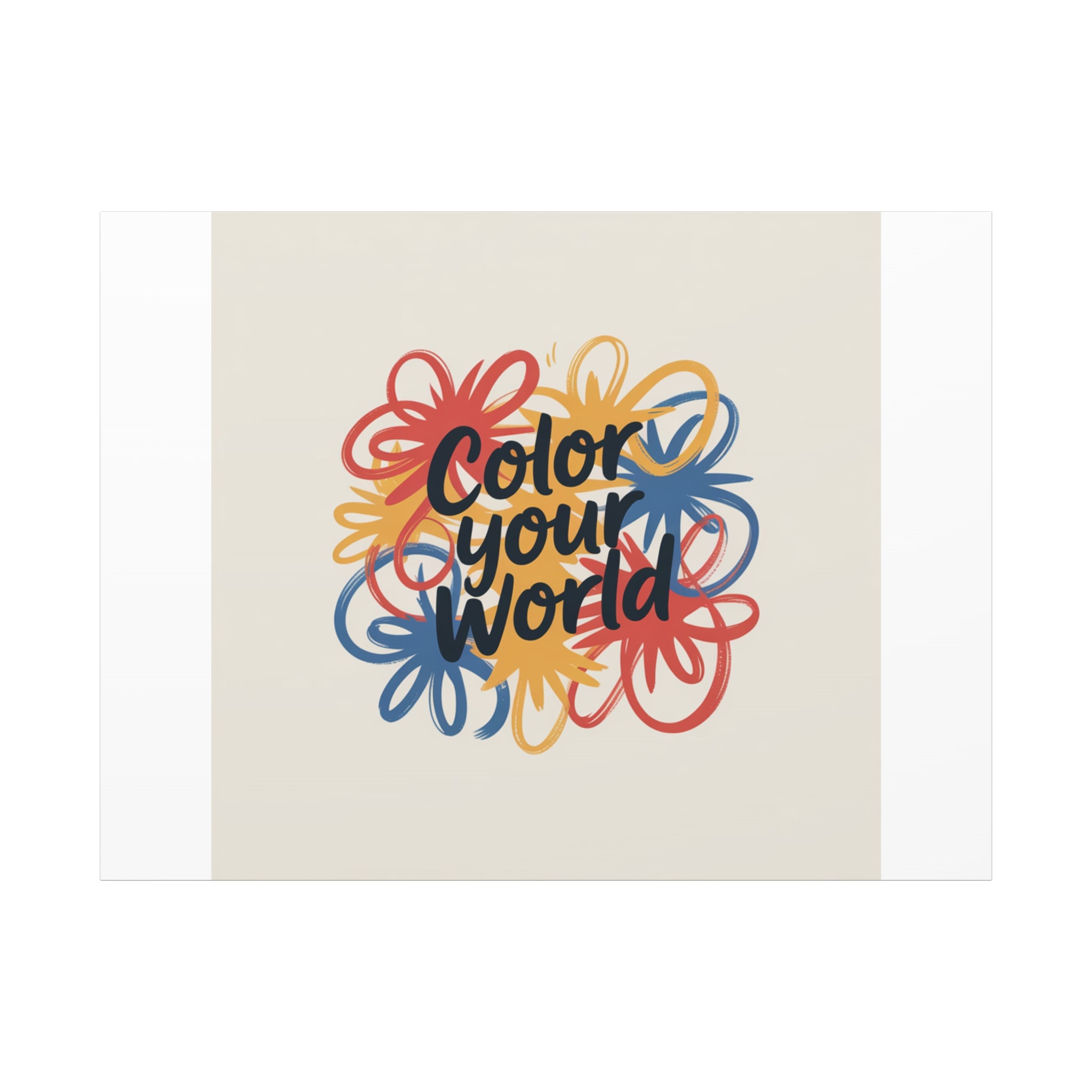 Canvas Art – “Color Your World” Floral Wall Art