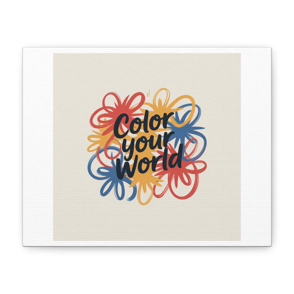 Canvas Art – “Color Your World” Floral Wall Art