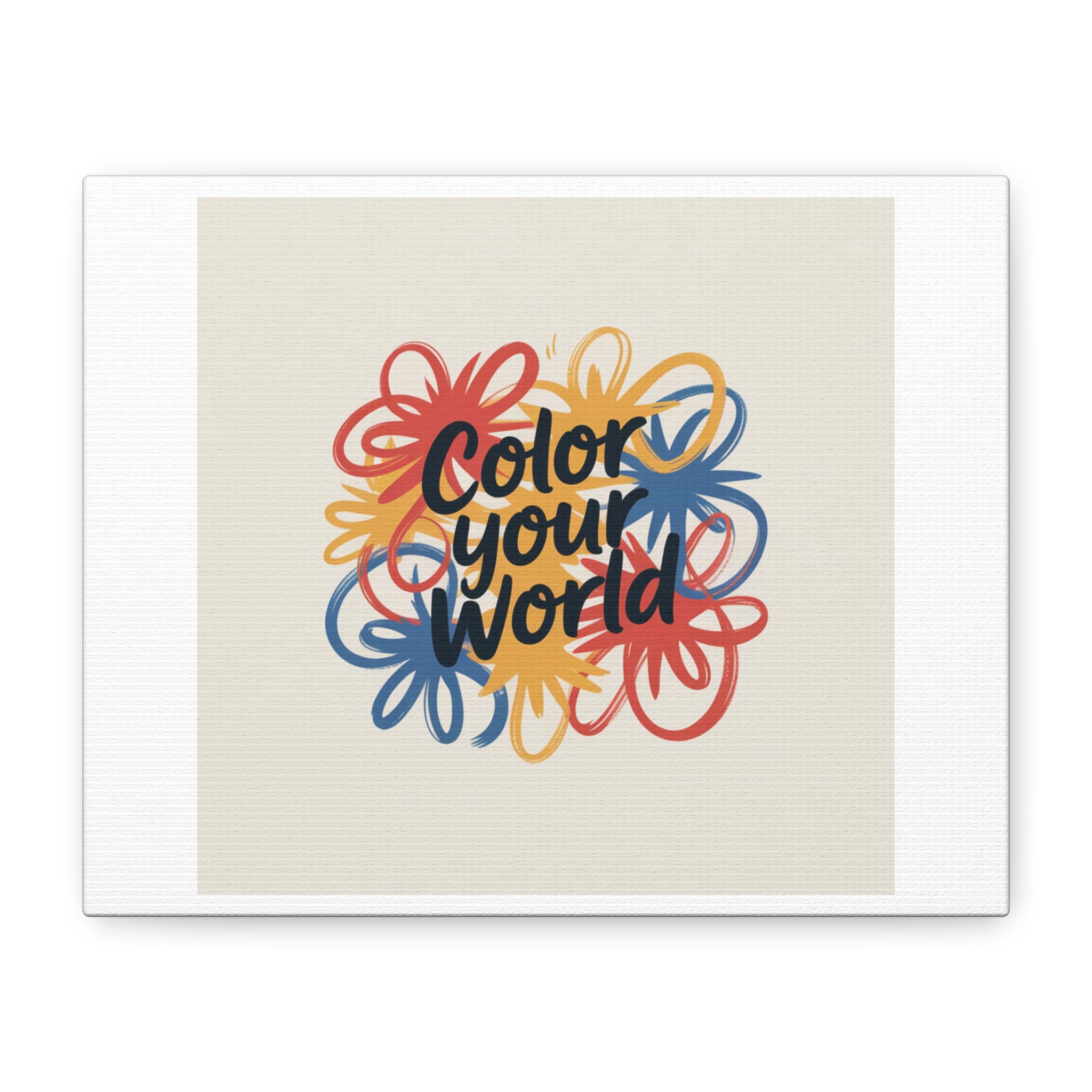 Canvas Art – “Color Your World” Floral Wall Art
