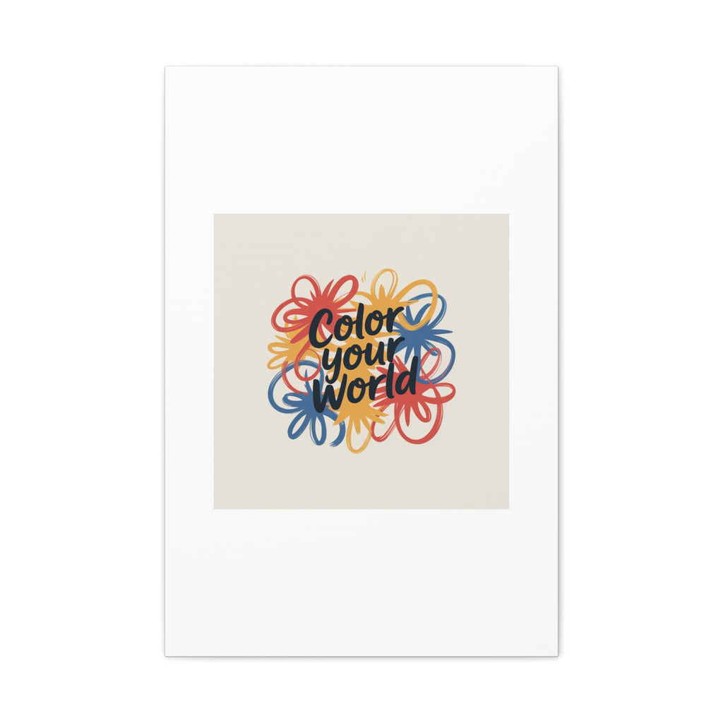 Canvas Art – “Color Your World” Floral Wall Art