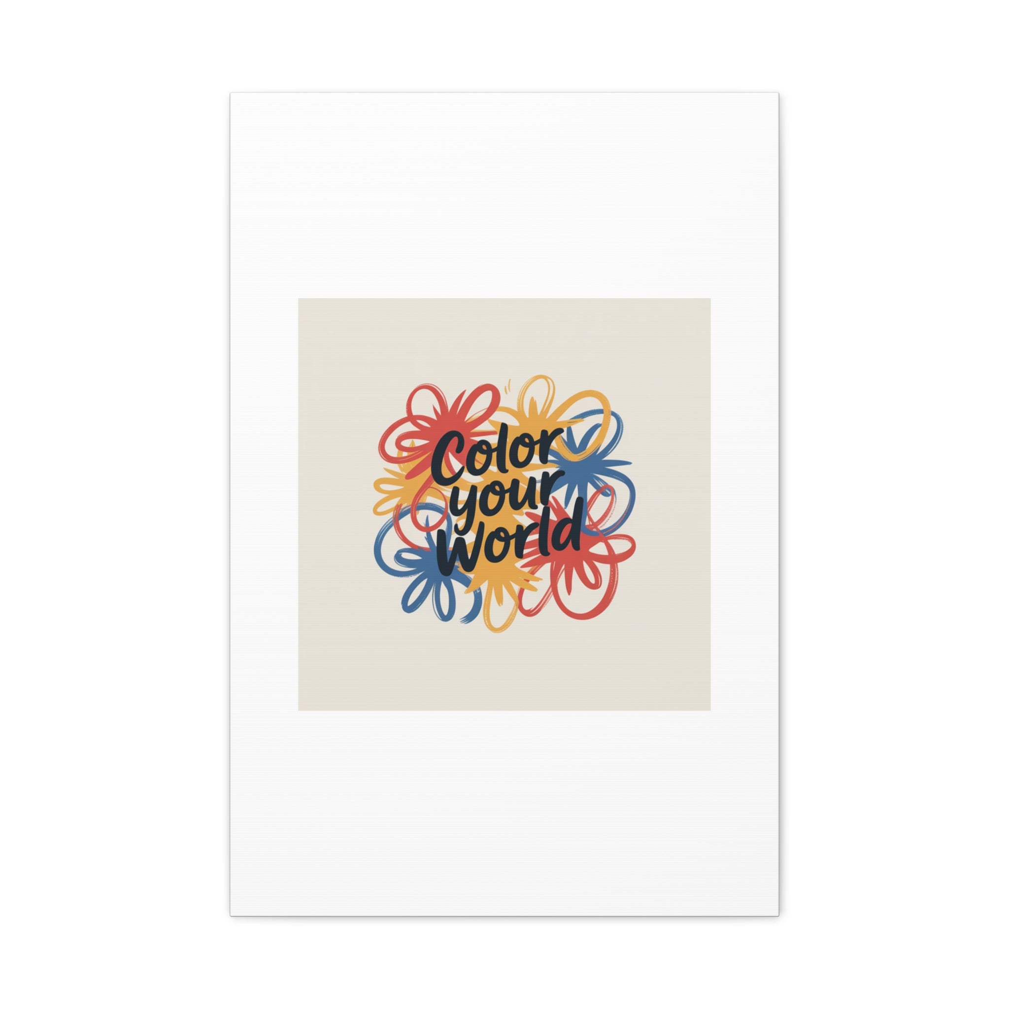 Canvas Art – “Color Your World” Floral Wall Art