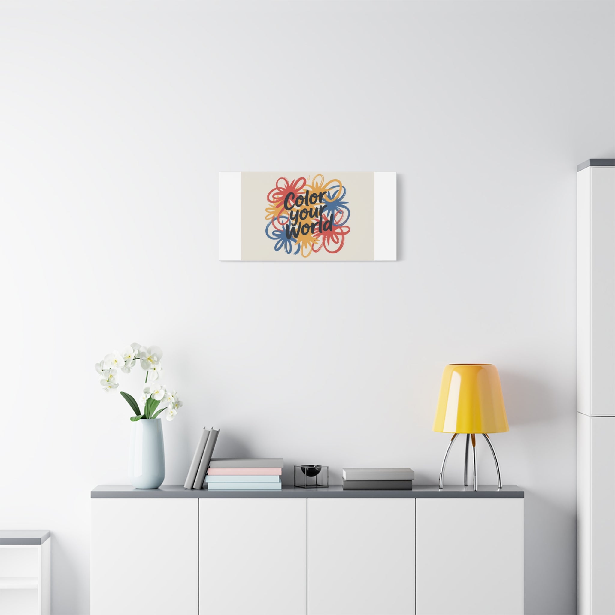 Canvas Art – “Color Your World” Floral Wall Art