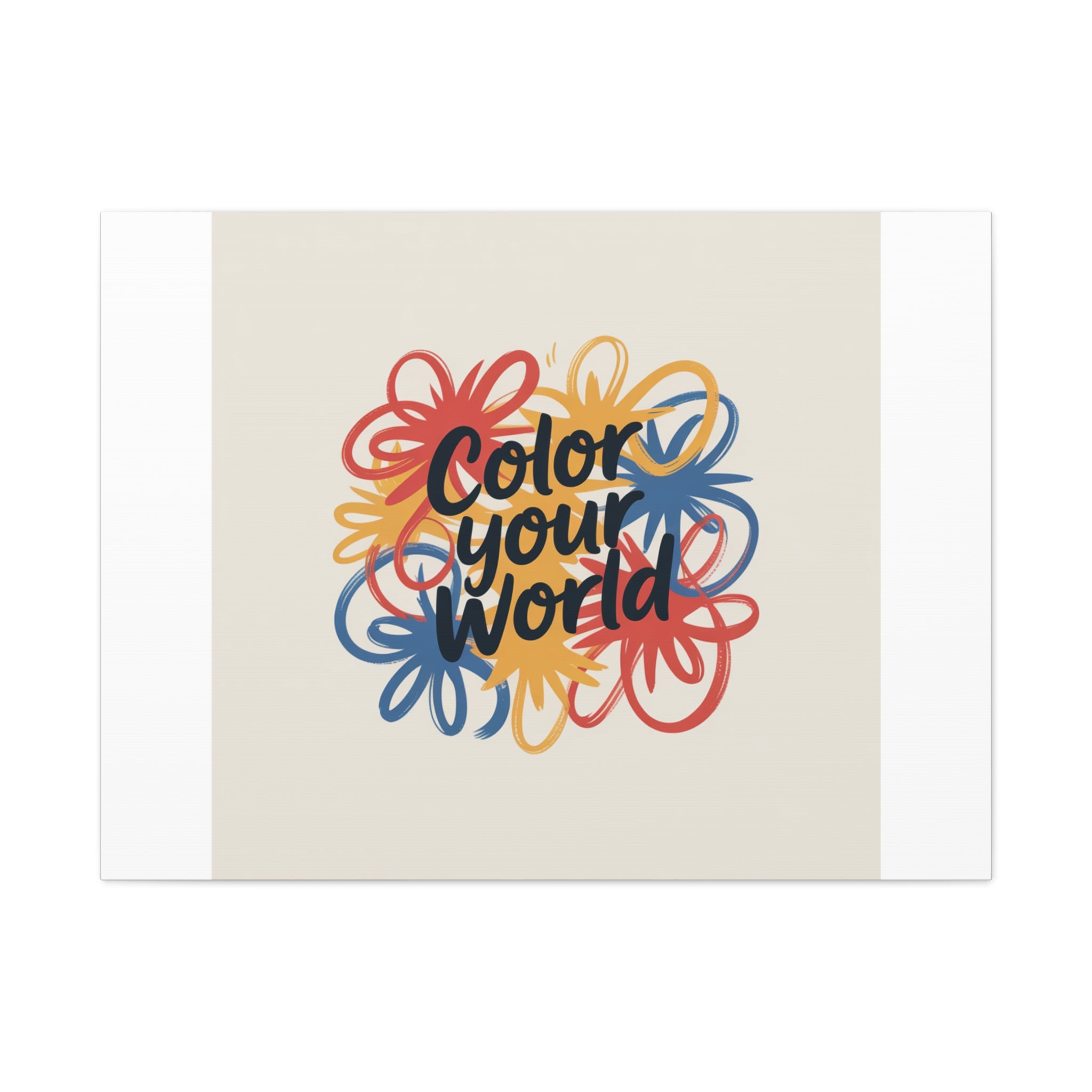 Canvas Art – “Color Your World” Floral Wall Art