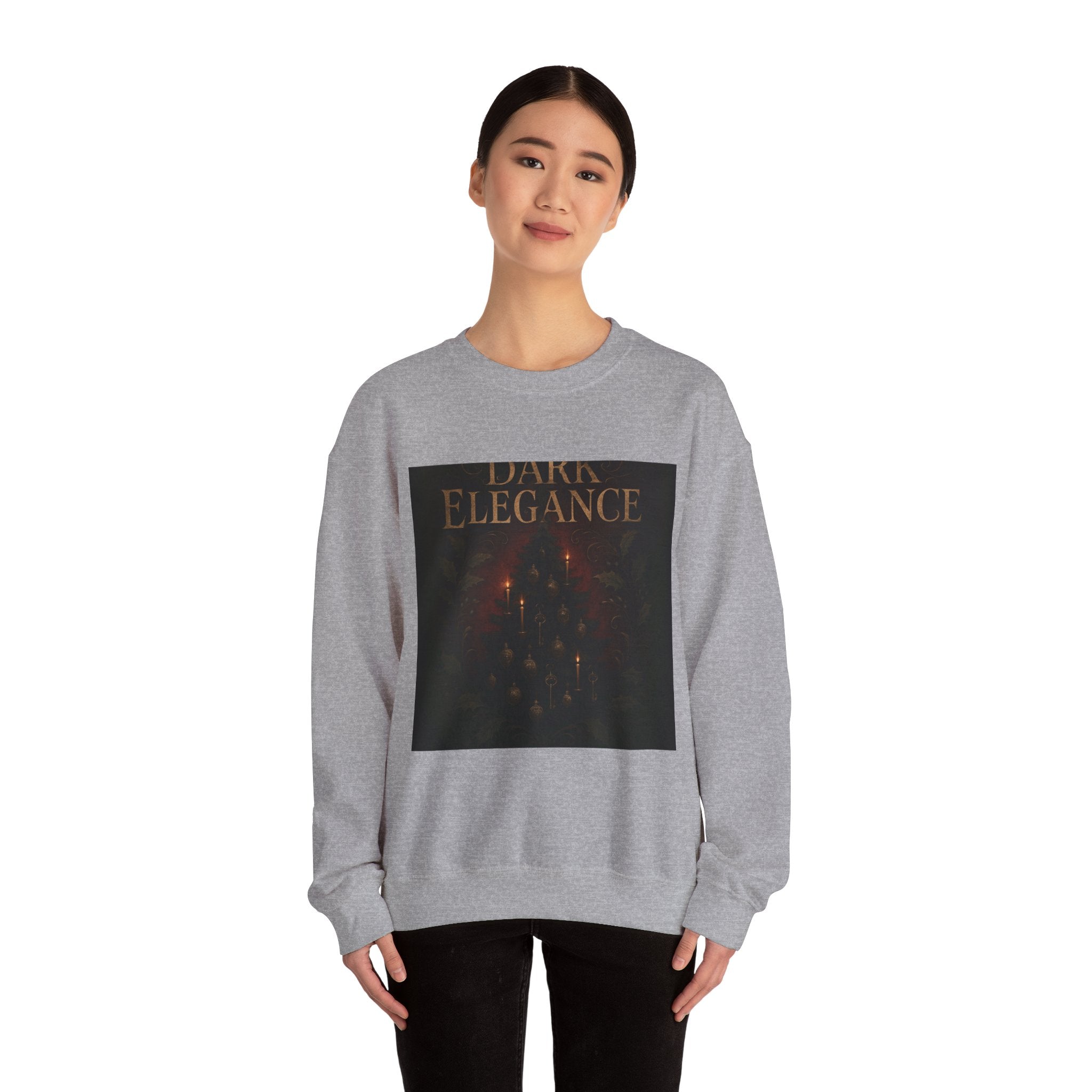 Crewneck Sweatshirt – "Dark Elegance" Gothic Forest Graphic