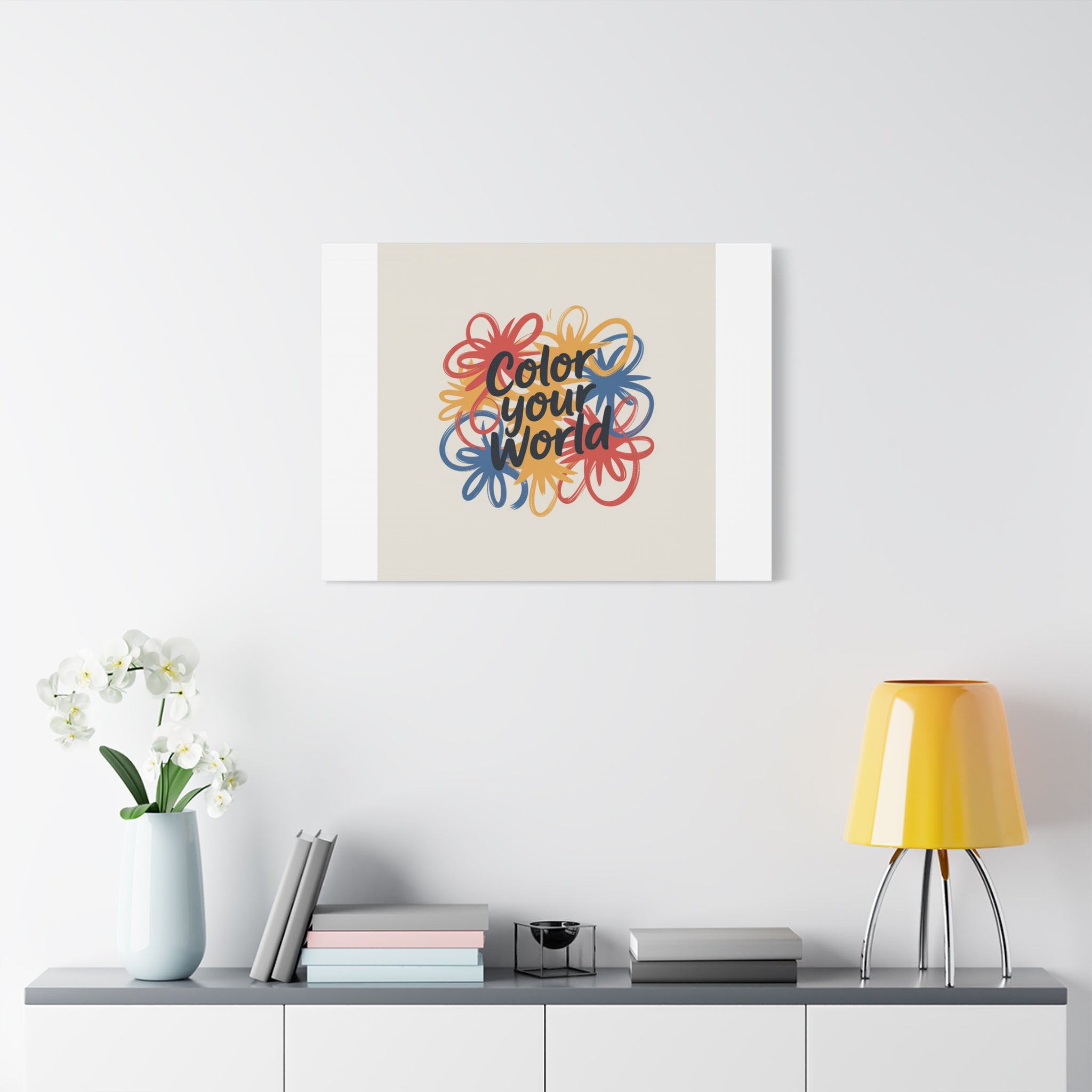 Canvas Art – “Color Your World” Floral Wall Art