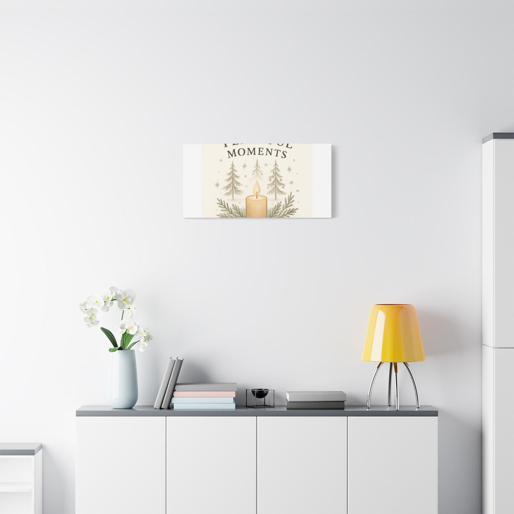 Peaceful Moments Candle Canvas — Matte Stretched Wall Art